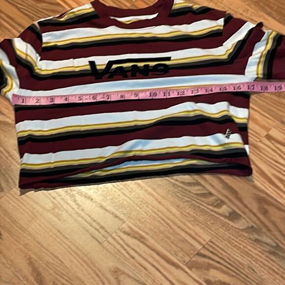 Vans Crop Shirt, long sleeve striped Tee, XS - Picture 4 of 6